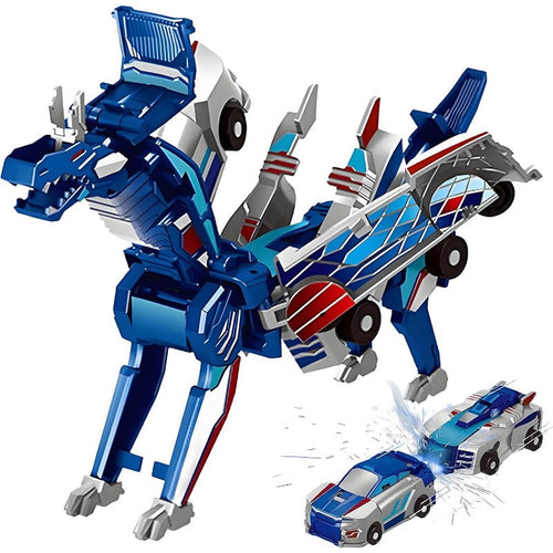 DinoDrive 2-in-1 Transforming Race Car Dinosaur Automatic Transforming Toy