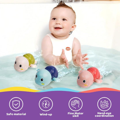 Safe ABS Cute Swimming Wind-Up Toy